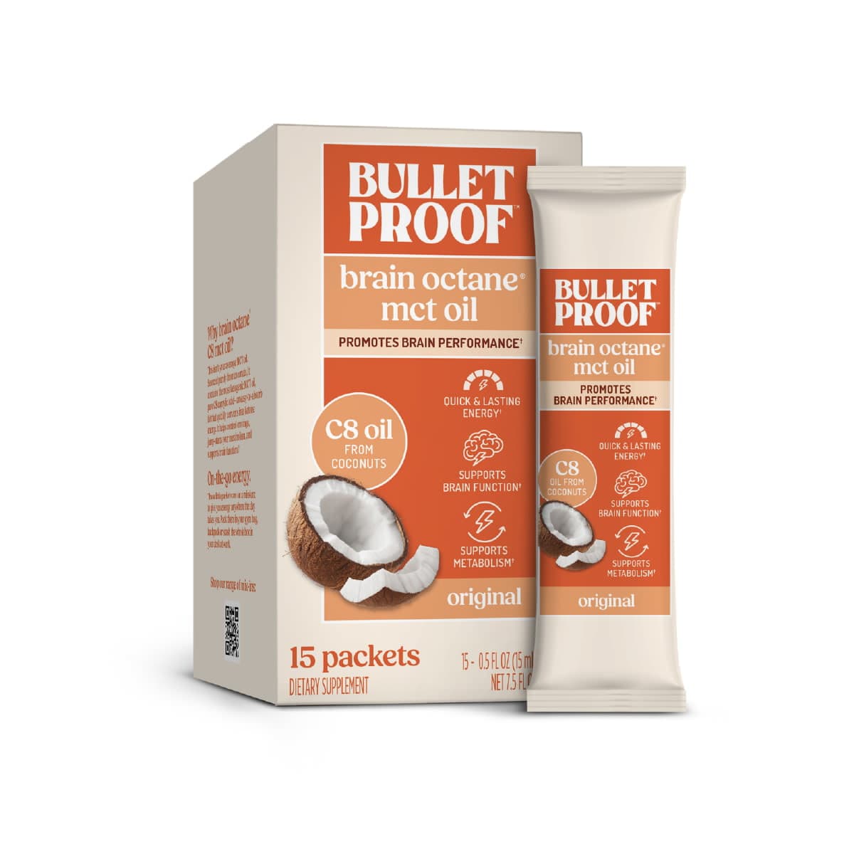 Bulletproof Brain Octane C8 MCT Oil Packets