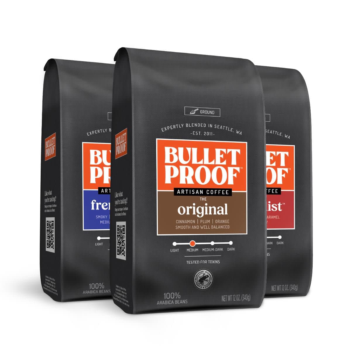 Bulletproof Ground Coffee Variety Pack