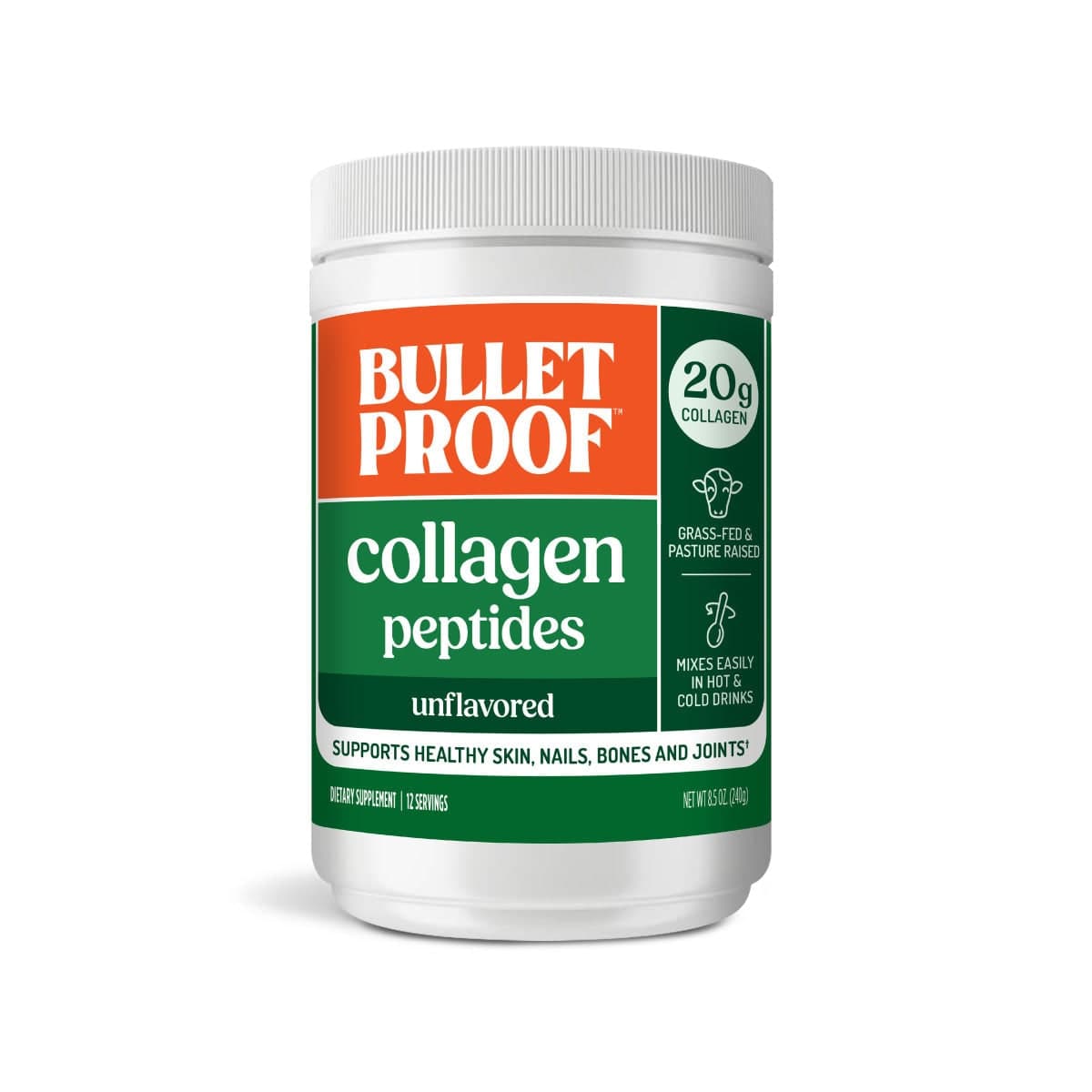Bulletproof Unflavored Collagen Peptides, 8.5 oz.