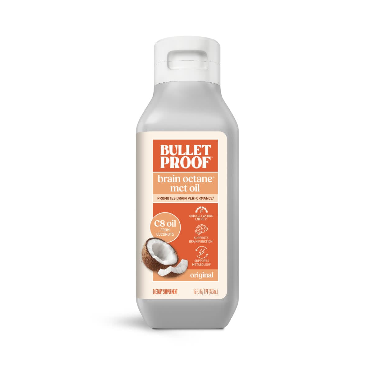 Bulletproof Brain Octane® C8 MCT Oil, 16 oz.