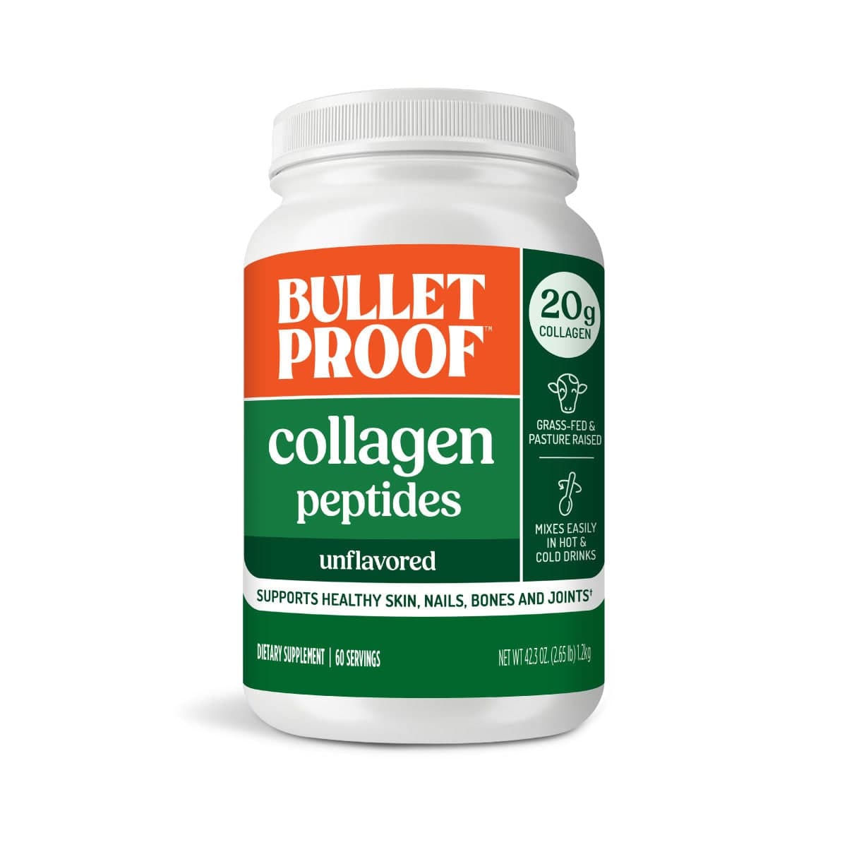 Bulletproof Unflavored Collagen Peptides, 42.3 oz.